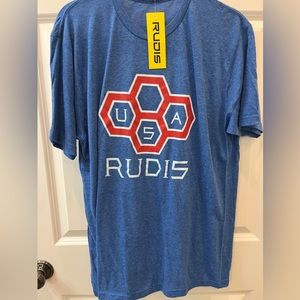 NEW with Tags - RUDIS Big Hex T-Shirt (Size Large) (Blue)